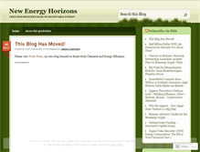 Tablet Screenshot of newenergyhorizons.wordpress.com