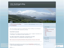 Tablet Screenshot of johnbarshinger.wordpress.com