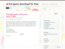 Tablet Screenshot of fullgamesdownload.wordpress.com