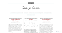 Desktop Screenshot of casajetaime.wordpress.com