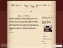 Tablet Screenshot of librarianideaswap.wordpress.com
