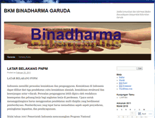 Tablet Screenshot of binadharmabkm.wordpress.com