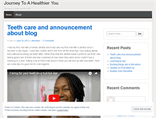 Tablet Screenshot of journeytoahealthieryou.wordpress.com
