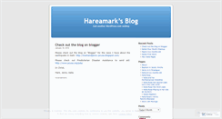Desktop Screenshot of hareamark.wordpress.com