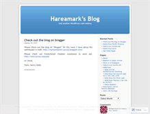Tablet Screenshot of hareamark.wordpress.com