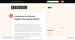 Desktop Screenshot of execusuv.wordpress.com