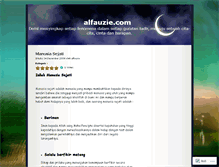 Tablet Screenshot of alfauzie.wordpress.com