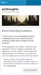 Mobile Screenshot of picthoughts.wordpress.com