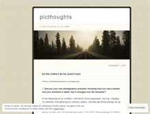 Tablet Screenshot of picthoughts.wordpress.com