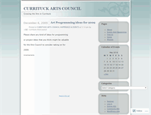 Tablet Screenshot of currituckartscouncil.wordpress.com