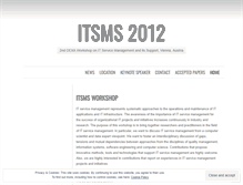 Tablet Screenshot of itsms2012.wordpress.com