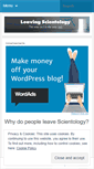 Mobile Screenshot of leavingscientology.wordpress.com