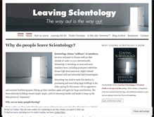 Tablet Screenshot of leavingscientology.wordpress.com
