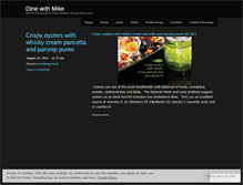 Tablet Screenshot of dinewithmike.wordpress.com