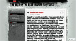 Desktop Screenshot of amarillofoodreview.wordpress.com