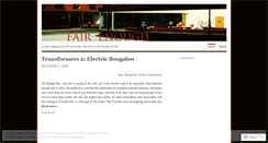 Desktop Screenshot of fairenuf.wordpress.com