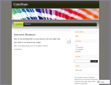 Tablet Screenshot of colorbrain.wordpress.com