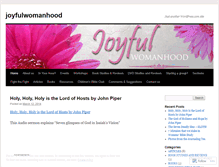 Tablet Screenshot of joyfulwomanhood.wordpress.com