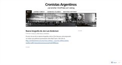 Desktop Screenshot of cronicargentina.wordpress.com