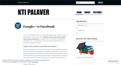 Desktop Screenshot of ktichronicles.wordpress.com
