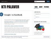 Tablet Screenshot of ktichronicles.wordpress.com