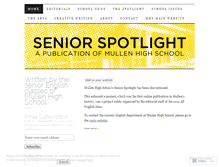 Tablet Screenshot of mhsseniorspotlight.wordpress.com