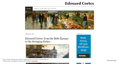 Desktop Screenshot of edouardcortes.wordpress.com