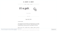 Desktop Screenshot of itsagab.wordpress.com