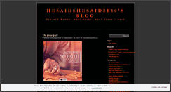 Desktop Screenshot of hesaidshesaid2k10.wordpress.com