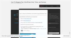 Desktop Screenshot of howtobloggingtips.wordpress.com