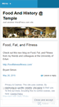 Mobile Screenshot of foodandhistoryattemple.wordpress.com