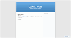 Desktop Screenshot of compatriots.wordpress.com