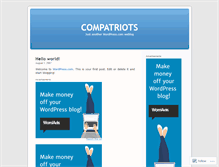 Tablet Screenshot of compatriots.wordpress.com