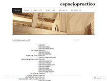 Tablet Screenshot of espaciopractico.wordpress.com