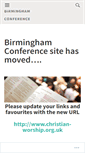 Mobile Screenshot of birminghamconference.wordpress.com