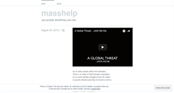 Desktop Screenshot of masshelp.wordpress.com