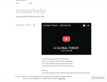Tablet Screenshot of masshelp.wordpress.com