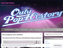 Tablet Screenshot of oulupophistory.wordpress.com