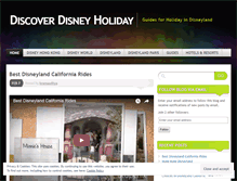 Tablet Screenshot of discoverdisney.wordpress.com