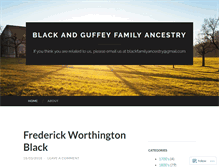 Tablet Screenshot of blackfamilyancestry.wordpress.com