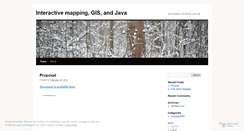 Desktop Screenshot of interactivemapping.wordpress.com