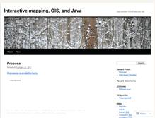 Tablet Screenshot of interactivemapping.wordpress.com