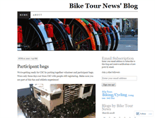 Tablet Screenshot of biketournews.wordpress.com