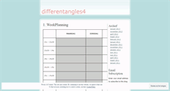 Desktop Screenshot of differentangles4.wordpress.com