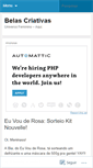 Mobile Screenshot of belascriativas.wordpress.com