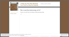 Desktop Screenshot of ihopeyouareokay.wordpress.com