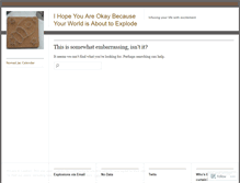 Tablet Screenshot of ihopeyouareokay.wordpress.com