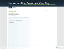 Tablet Screenshot of metdemclub.wordpress.com