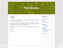 Tablet Screenshot of fieldstudios.wordpress.com