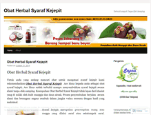 Tablet Screenshot of obatherbalsyarafkejepitsite.wordpress.com